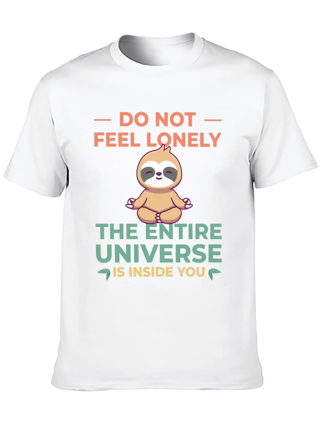 Sloth Sloths, Universe Unisex Short Sleeve Soft Cotton T-Shirt – Casual Everyday Wear
