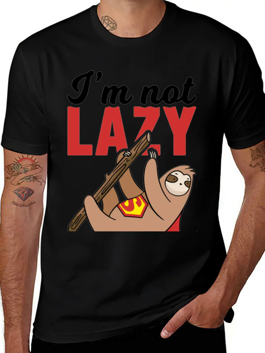 Sloth Super Lazy Super Hero Stylish Everyday T-Shirt – Unisex Basic Cotton Tee