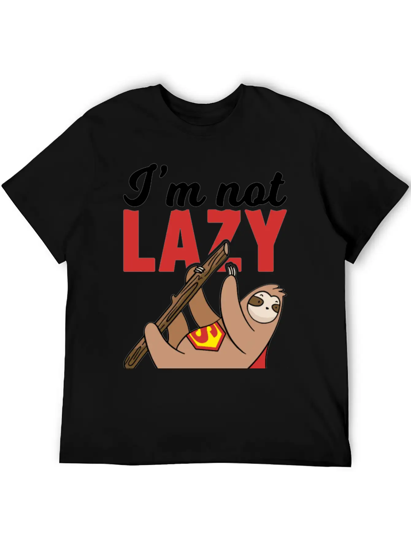 Sloth Super Lazy Super Hero Stylish Everyday T-Shirt – Unisex Basic Cotton Tee