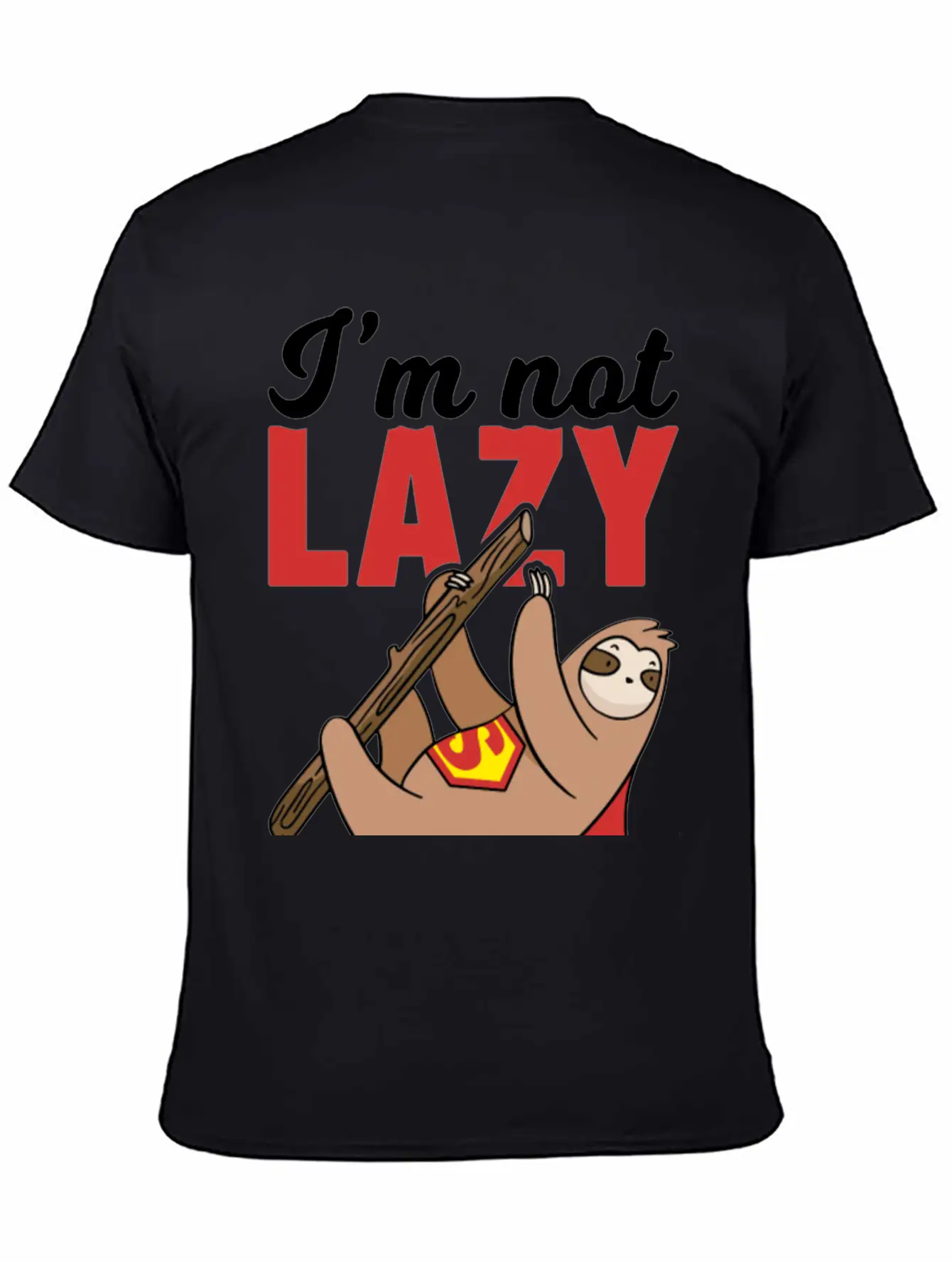 Sloth Super Lazy Super Hero Stylish Everyday T-Shirt – Unisex Basic Cotton Tee