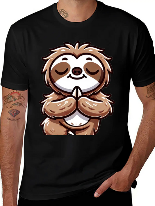 Sloth Yoga Meditation Autogenic Training Balance Timeless Short Sleeve Tee – Comfy And Minimalist Design