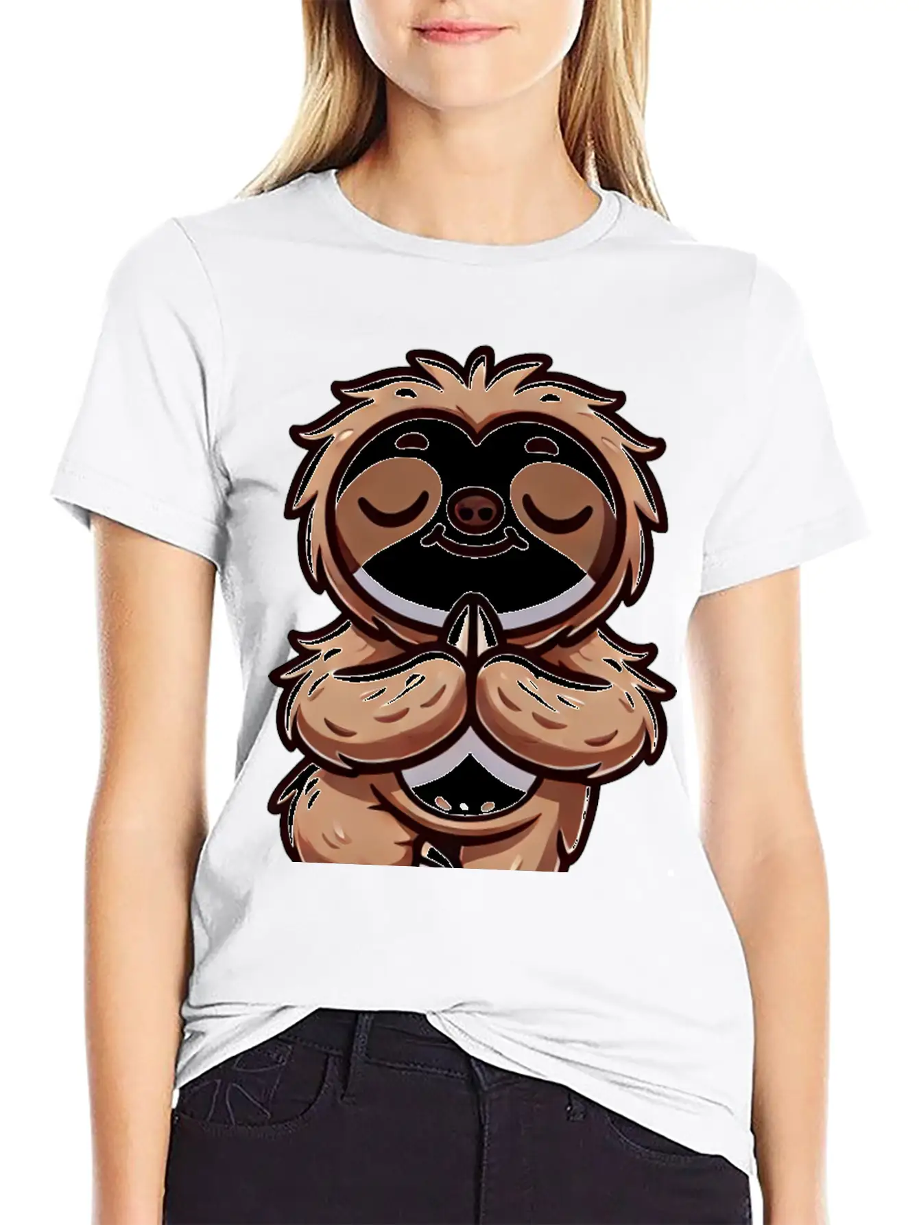 Sloth Yoga Meditation Autogenic Training Balance Timeless Short Sleeve Tee – Comfy And Minimalist Design