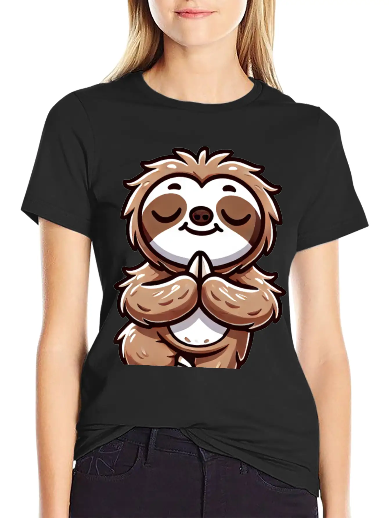 Sloth Yoga Meditation Autogenic Training Balance Timeless Short Sleeve Tee – Comfy And Minimalist Design