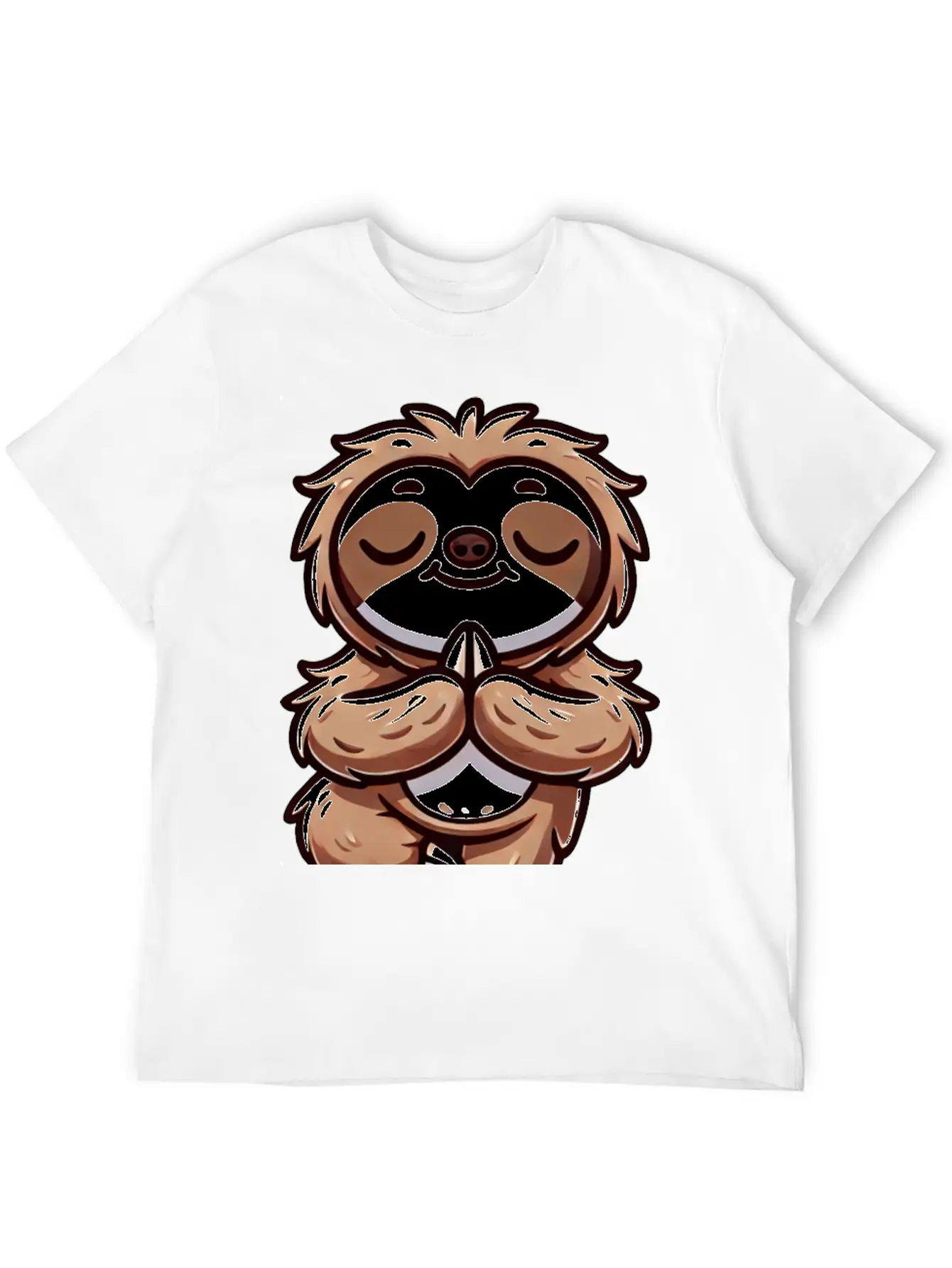 Sloth Yoga Meditation Autogenic Training Balance Timeless Short Sleeve Tee – Comfy And Minimalist Design