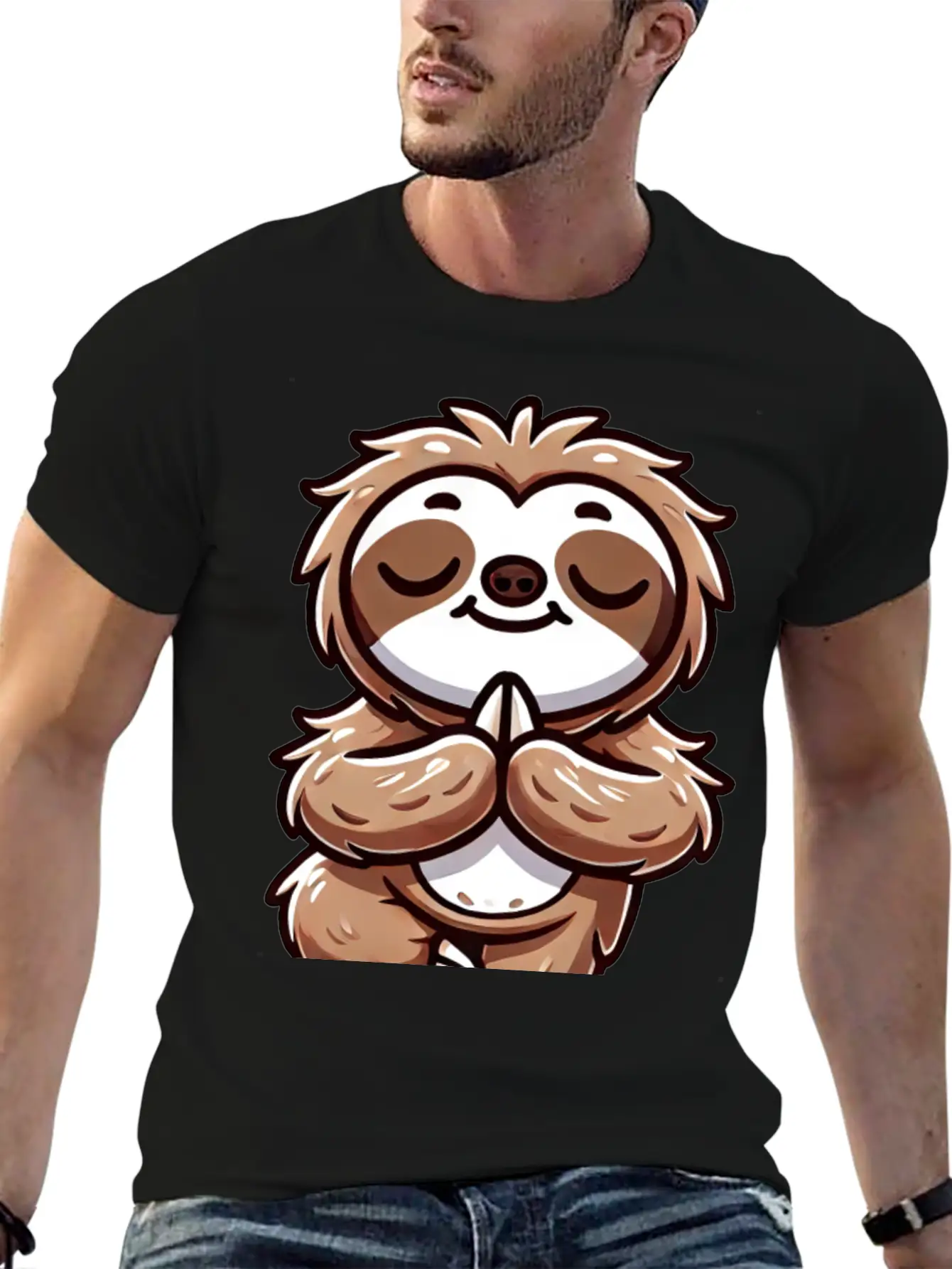 Sloth Yoga Meditation Autogenic Training Balance Timeless Short Sleeve Tee – Comfy And Minimalist Design