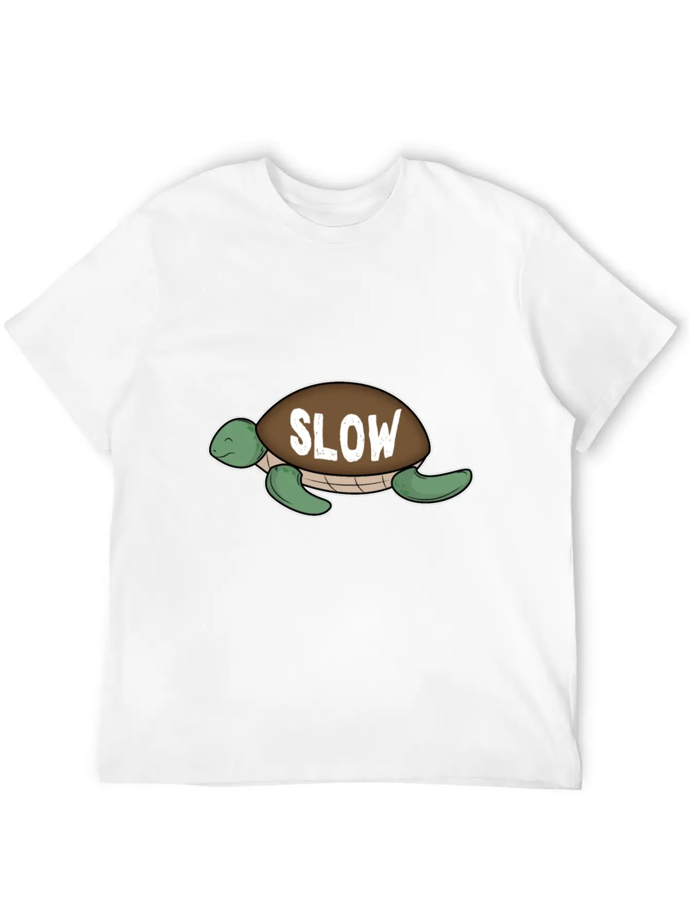 Slow Turtle Comfortable Minimalist Graphic Tee – Summer Style Essential
