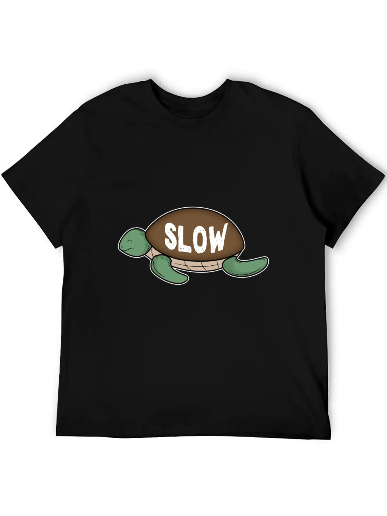 Slow Turtle Comfortable Minimalist Graphic Tee – Summer Style Essential