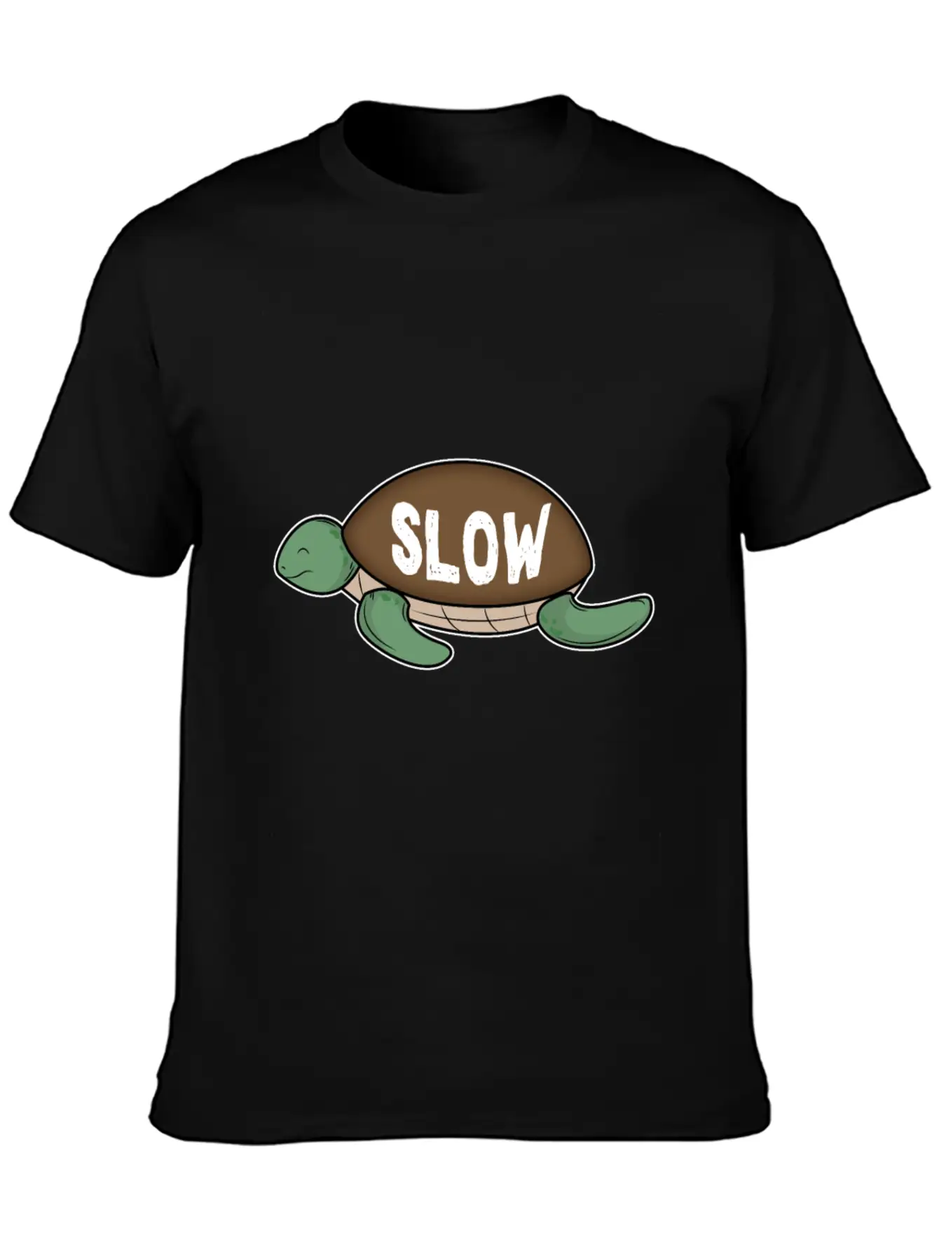Slow Turtle Comfortable Minimalist Graphic Tee – Summer Style Essential