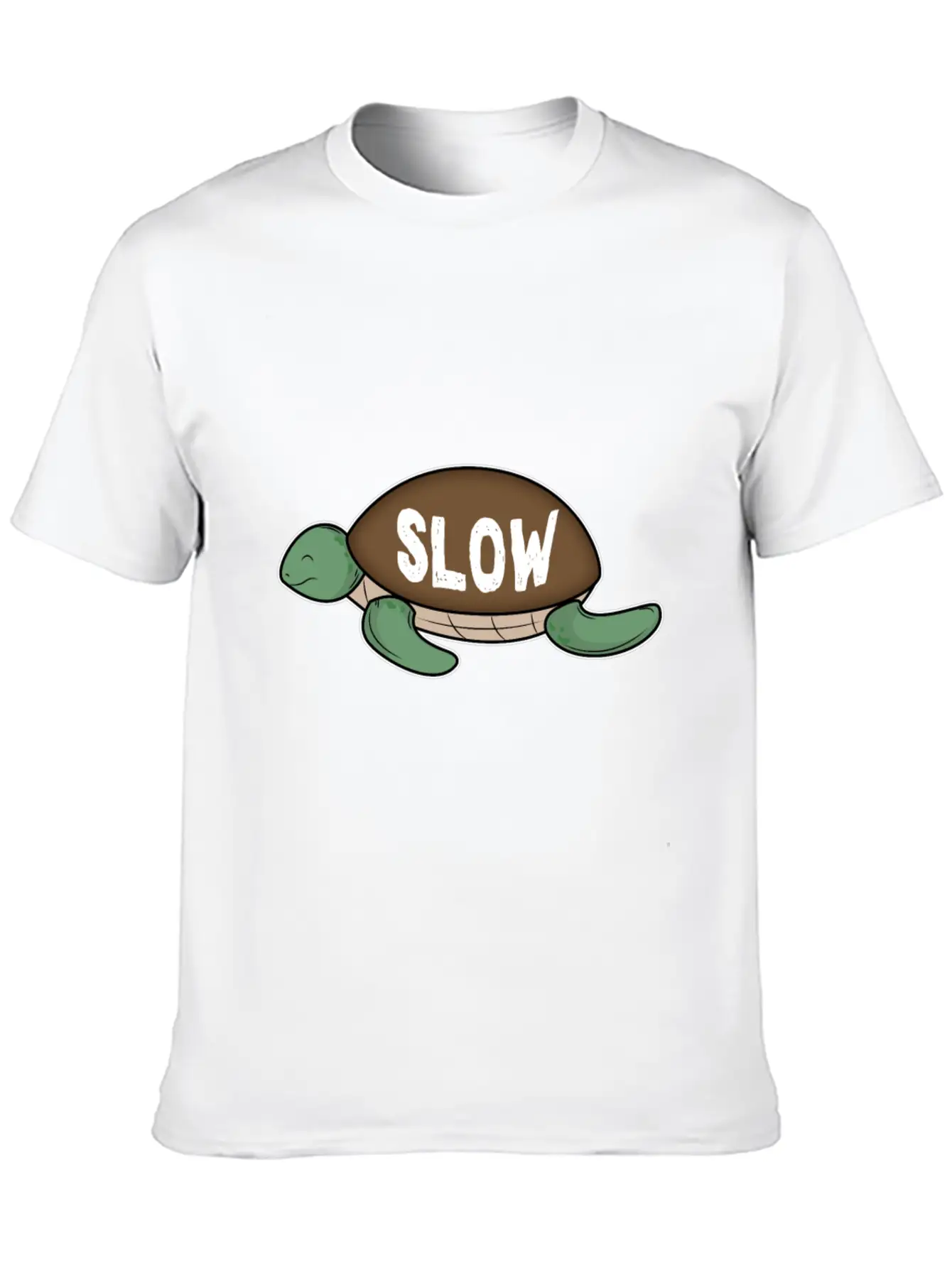 Slow Turtle Comfortable Minimalist Graphic Tee – Summer Style Essential