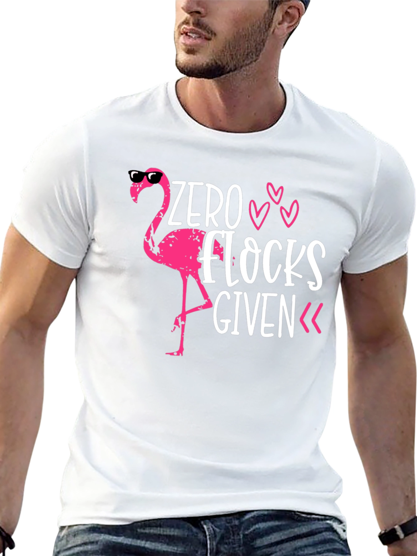 Zero Flocks Given Flamingo T-Shirt