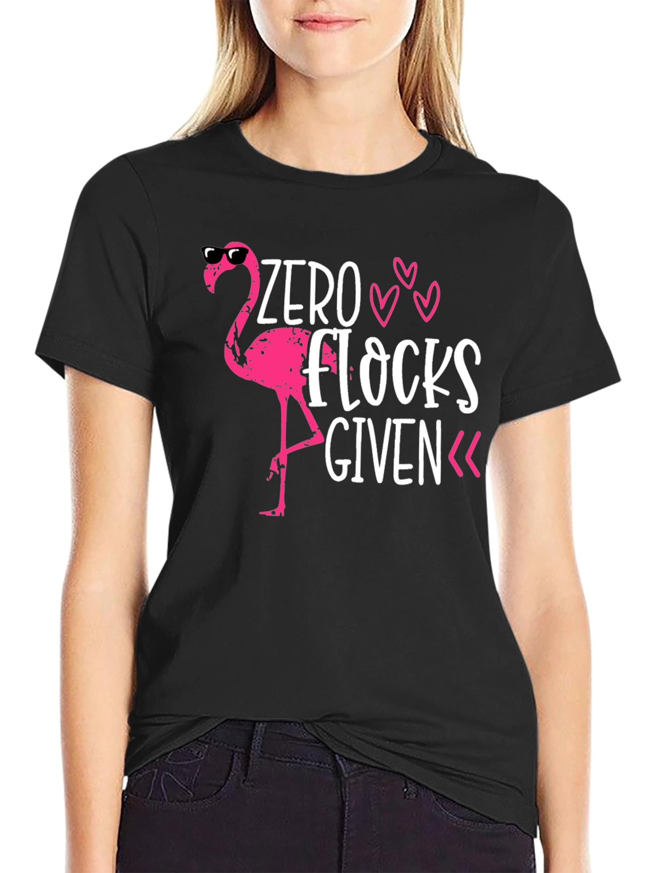 Zero Flocks Given Flamingo T-Shirt
