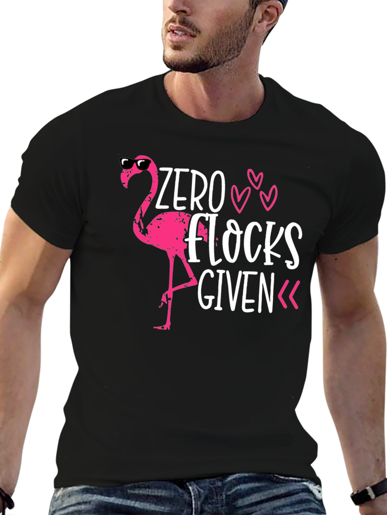 Zero Flocks Given Flamingo T-Shirt