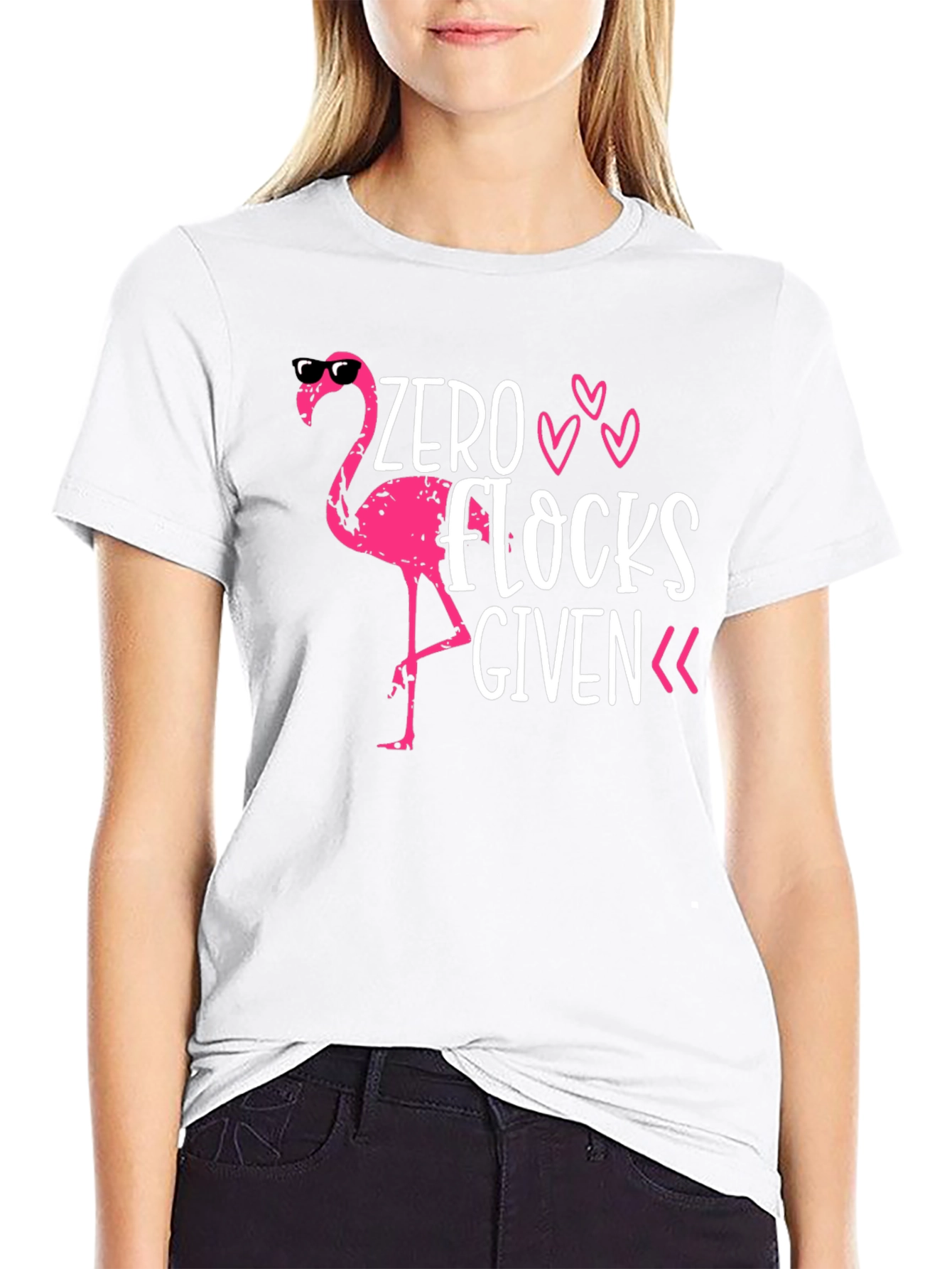 Zero Flocks Given Flamingo T-Shirt