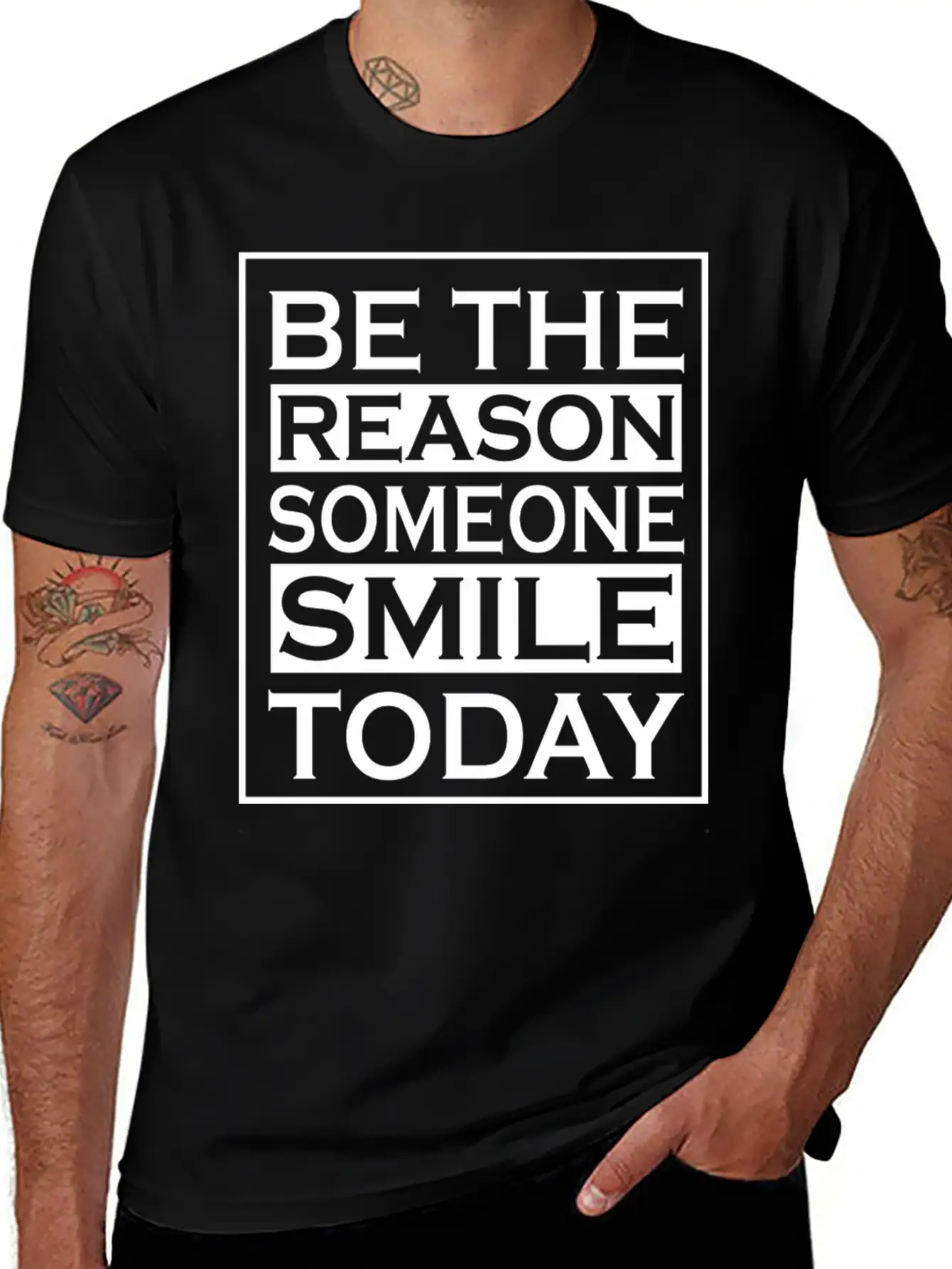 Smile | Cool Saying Comfortable Minimalist Graphic Tee – Summer Style Essential