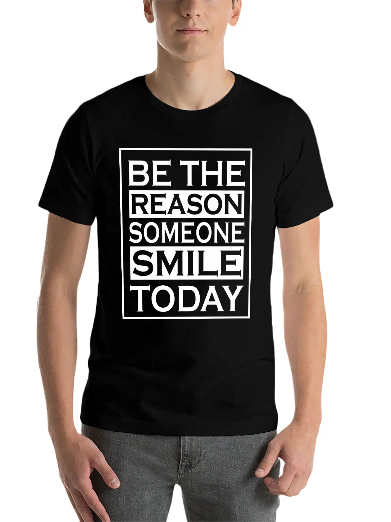 Smile | Cool Saying Comfortable Minimalist Graphic Tee – Summer Style Essential