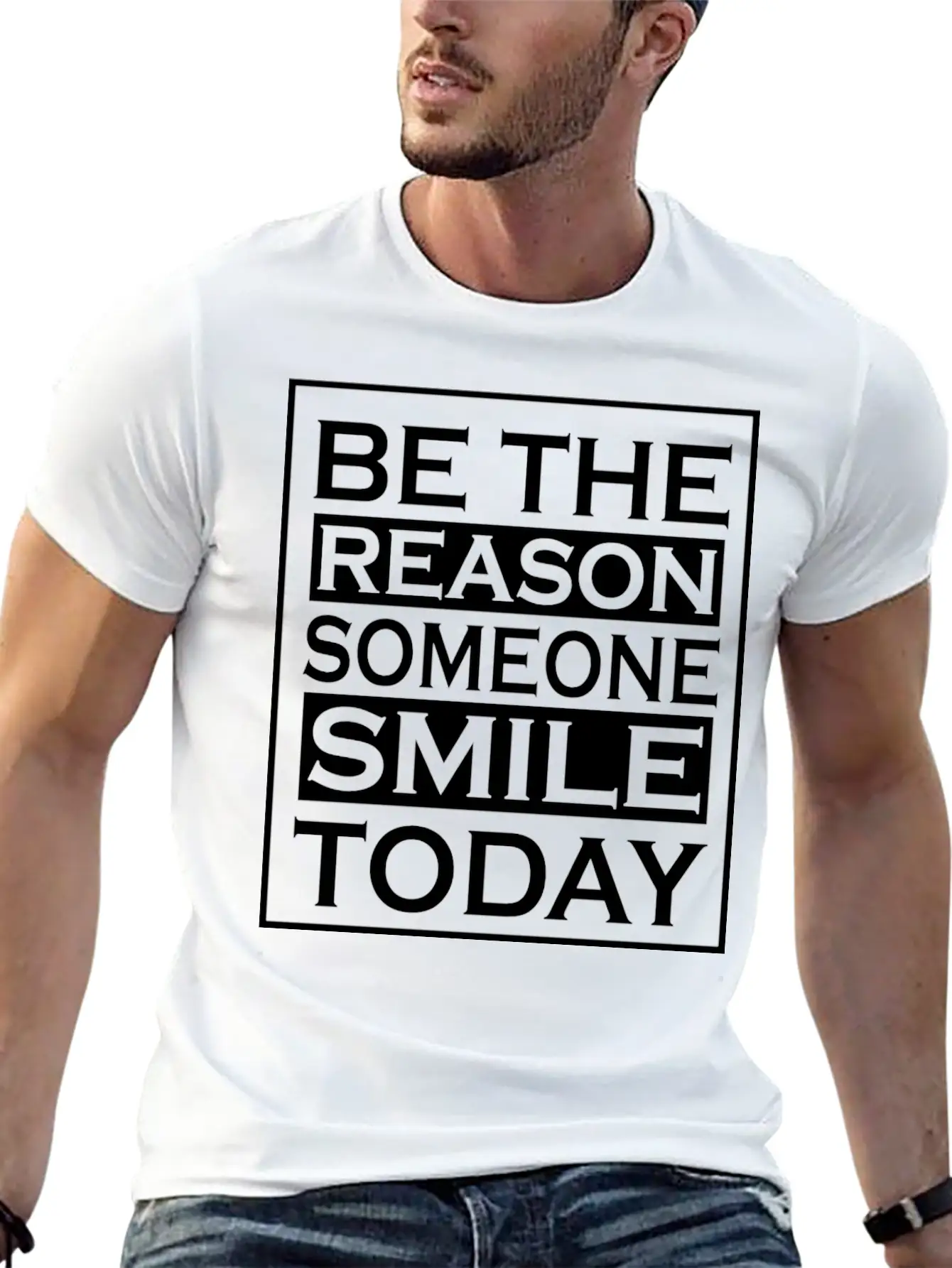 Smile | Cool Saying Comfortable Minimalist Graphic Tee – Summer Style Essential
