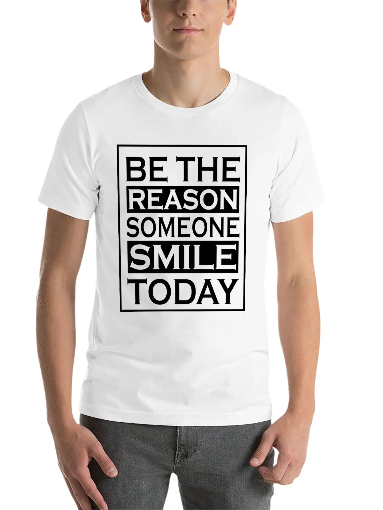 Smile | Cool Saying Comfortable Minimalist Graphic Tee – Summer Style Essential