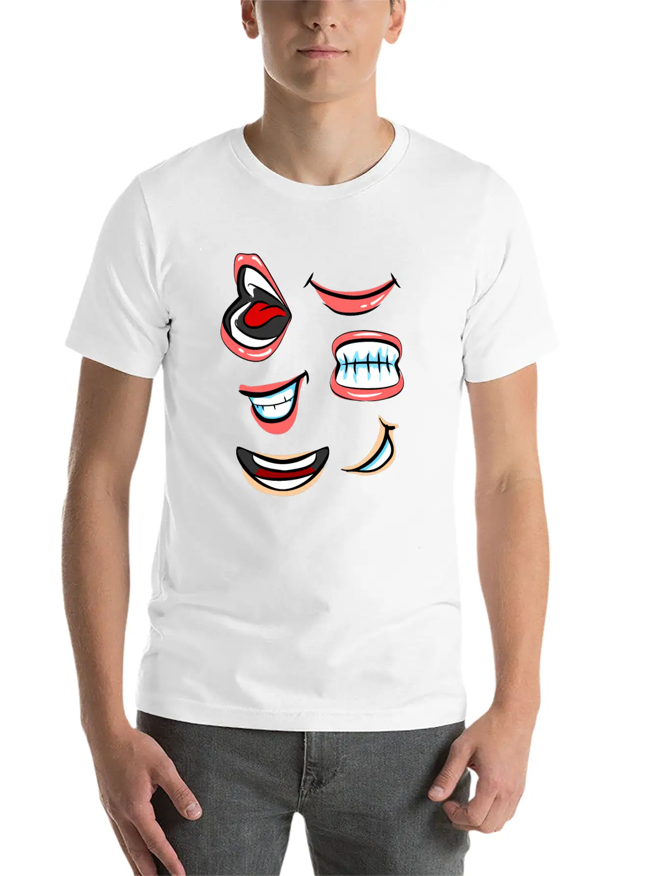 Smile. Stylish Everyday T-Shirt – Unisex Basic Cotton Tee