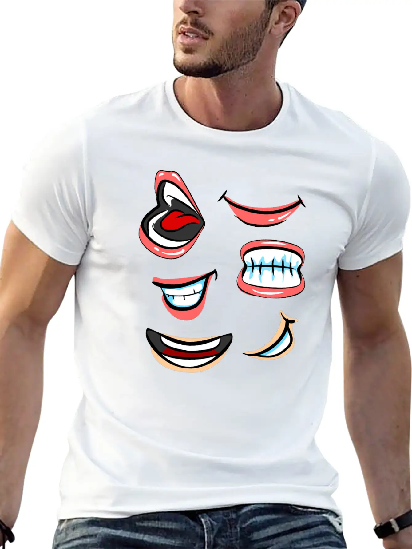 Smile. Stylish Everyday T-Shirt – Unisex Basic Cotton Tee