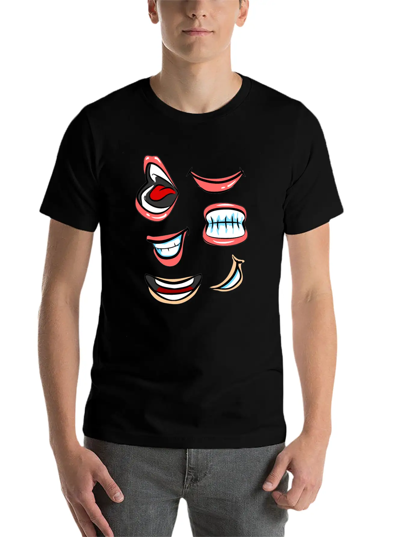 Smile. Stylish Everyday T-Shirt – Unisex Basic Cotton Tee