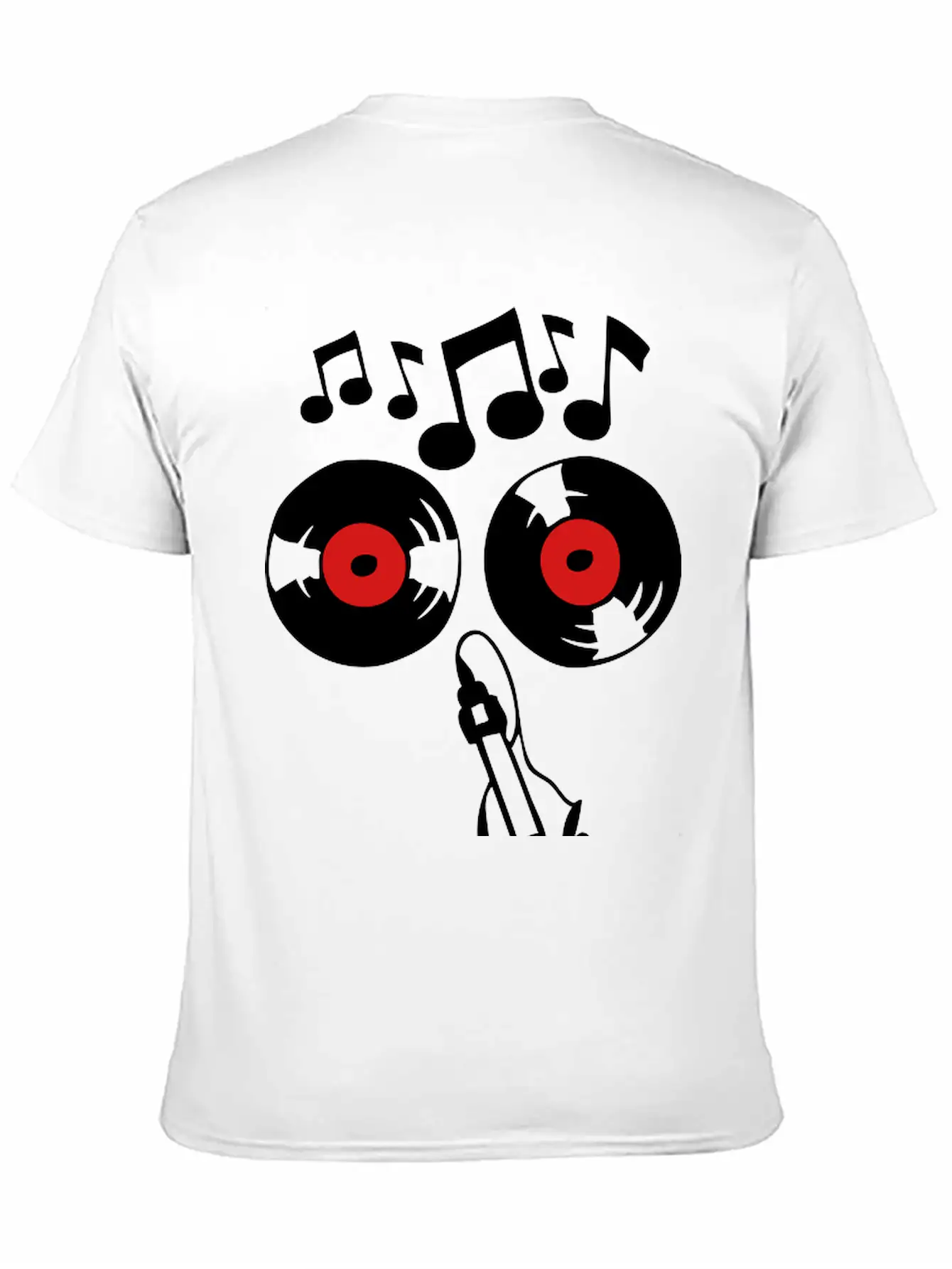 Smiley 33 Rpm Disc Music Note Key Soil Basic Graphic T-Shirt – Daily Comfort In Soft Cotton