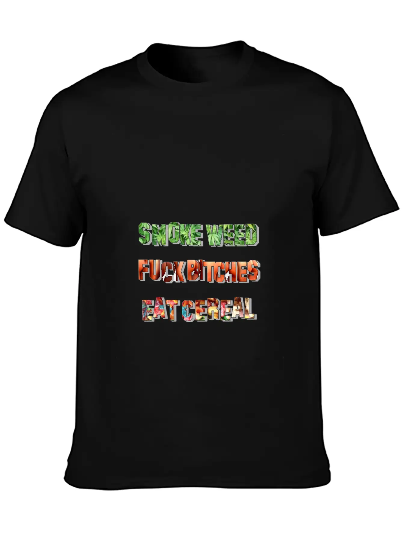Smoke Fuck Eat Unisex Short Sleeve Soft Cotton T-Shirt – Casual Everyday Wear