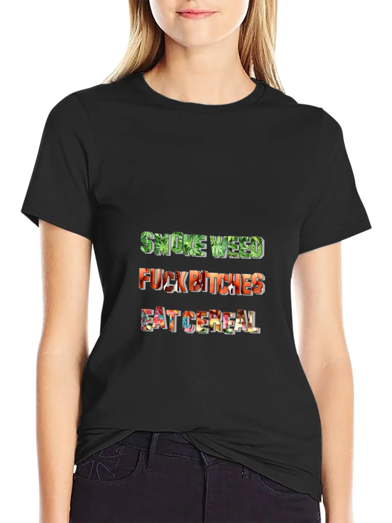 Smoke Fuck Eat Unisex Short Sleeve Soft Cotton T-Shirt – Casual Everyday Wear
