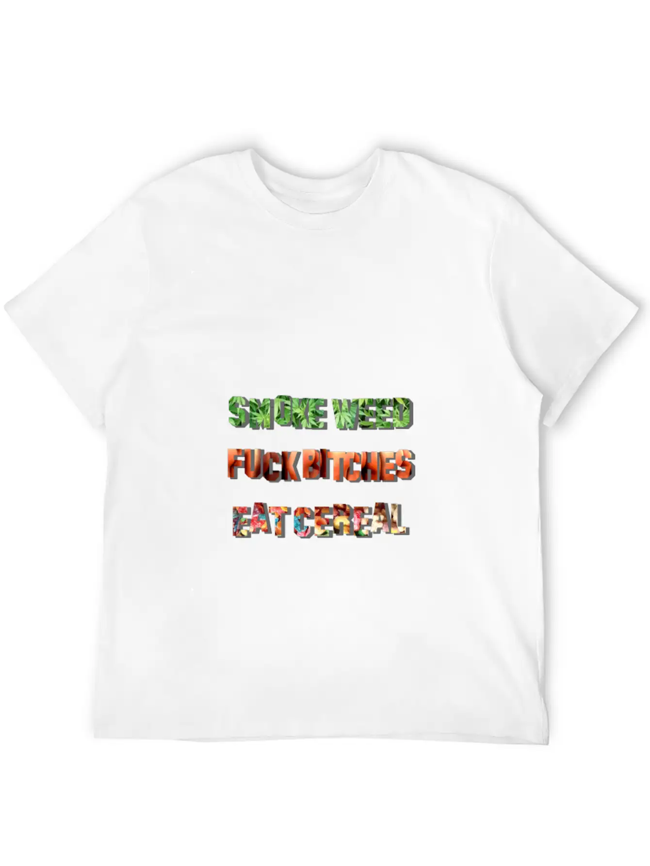 Smoke Fuck Eat Unisex Short Sleeve Soft Cotton T-Shirt – Casual Everyday Wear