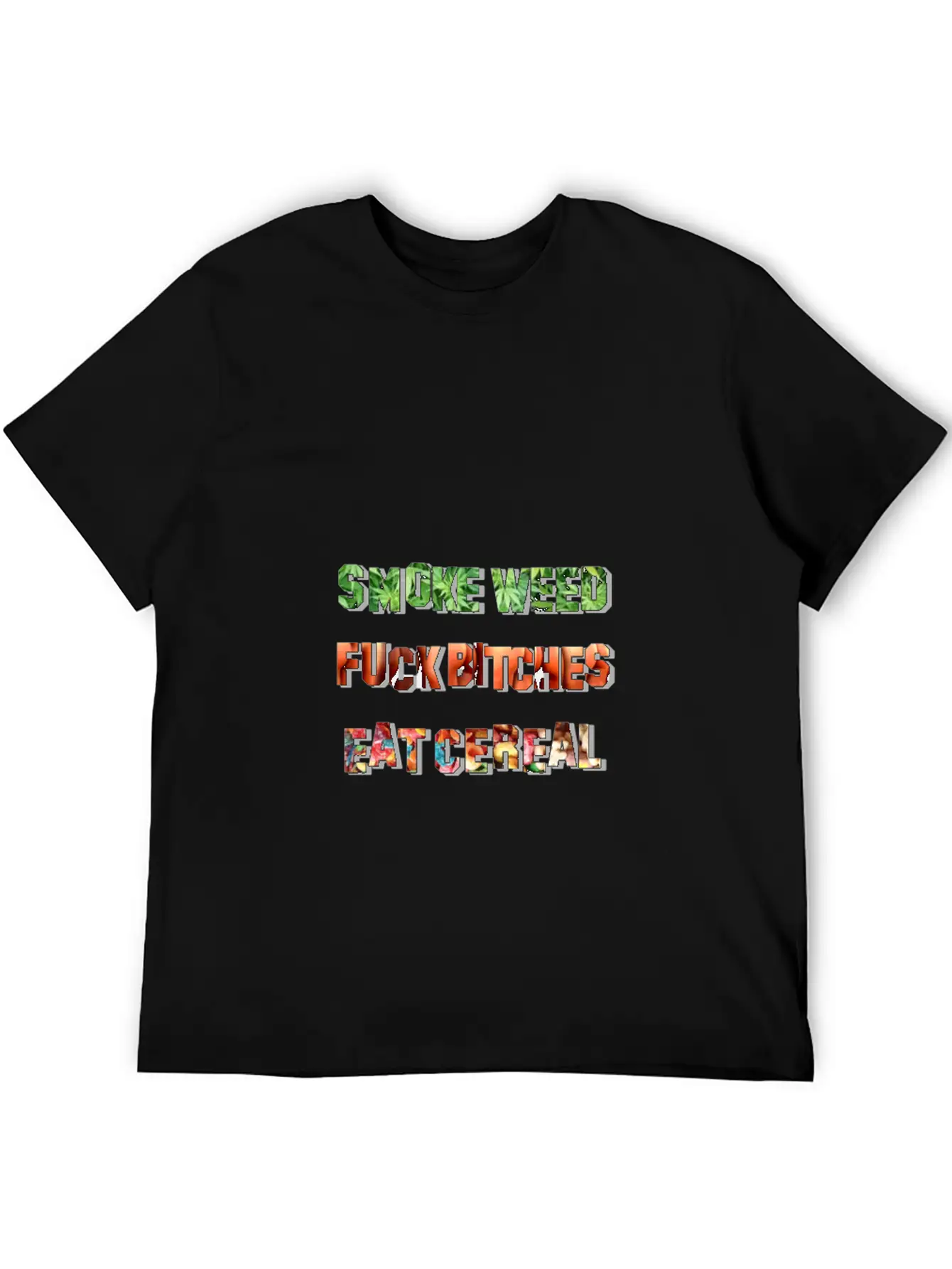 Smoke Fuck Eat Unisex Short Sleeve Soft Cotton T-Shirt – Casual Everyday Wear