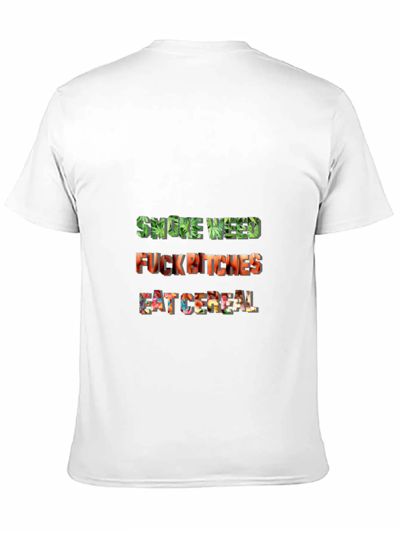 Smoke Fuck Eat Unisex Short Sleeve Soft Cotton T-Shirt – Casual Everyday Wear