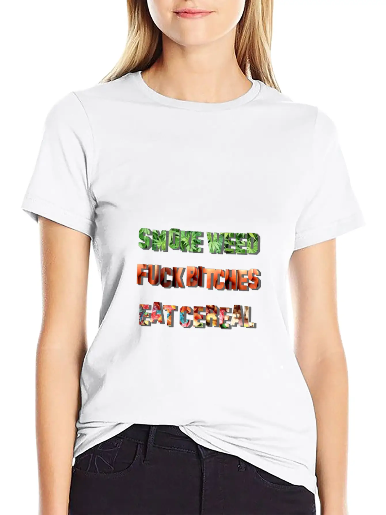 Smoke Fuck Eat Unisex Short Sleeve Soft Cotton T-Shirt – Casual Everyday Wear