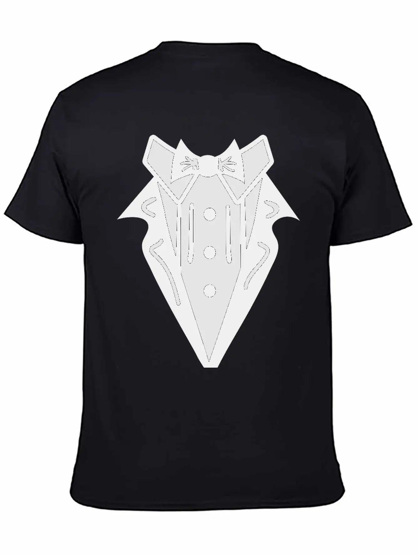 Smoking Tuxedo Elegance Timeless Short Sleeve Tee – Comfy And Minimalist Design