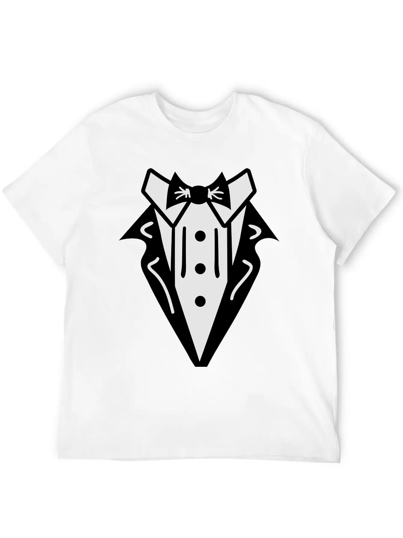 Smoking Tuxedo Elegance Timeless Short Sleeve Tee – Comfy And Minimalist Design