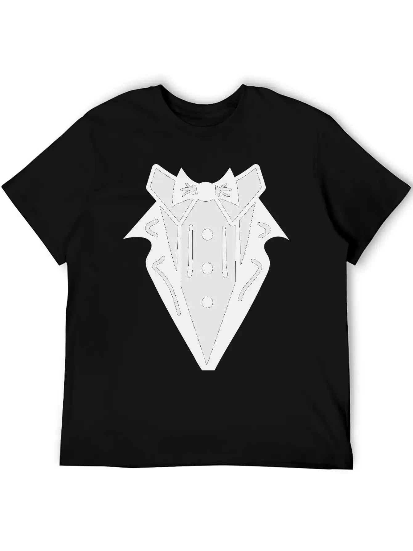 Smoking Tuxedo Elegance Timeless Short Sleeve Tee – Comfy And Minimalist Design
