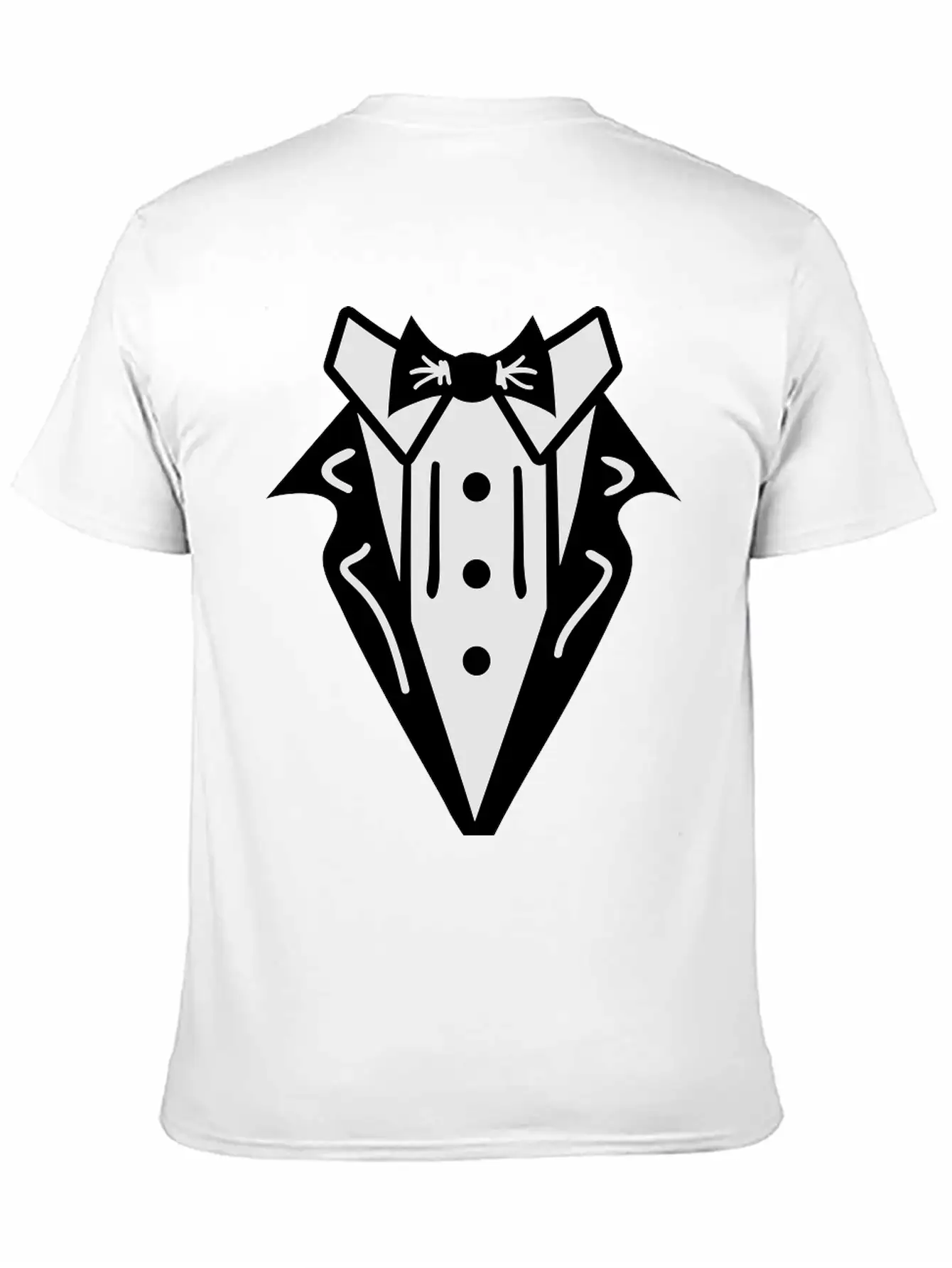Smoking Tuxedo Elegance Timeless Short Sleeve Tee – Comfy And Minimalist Design
