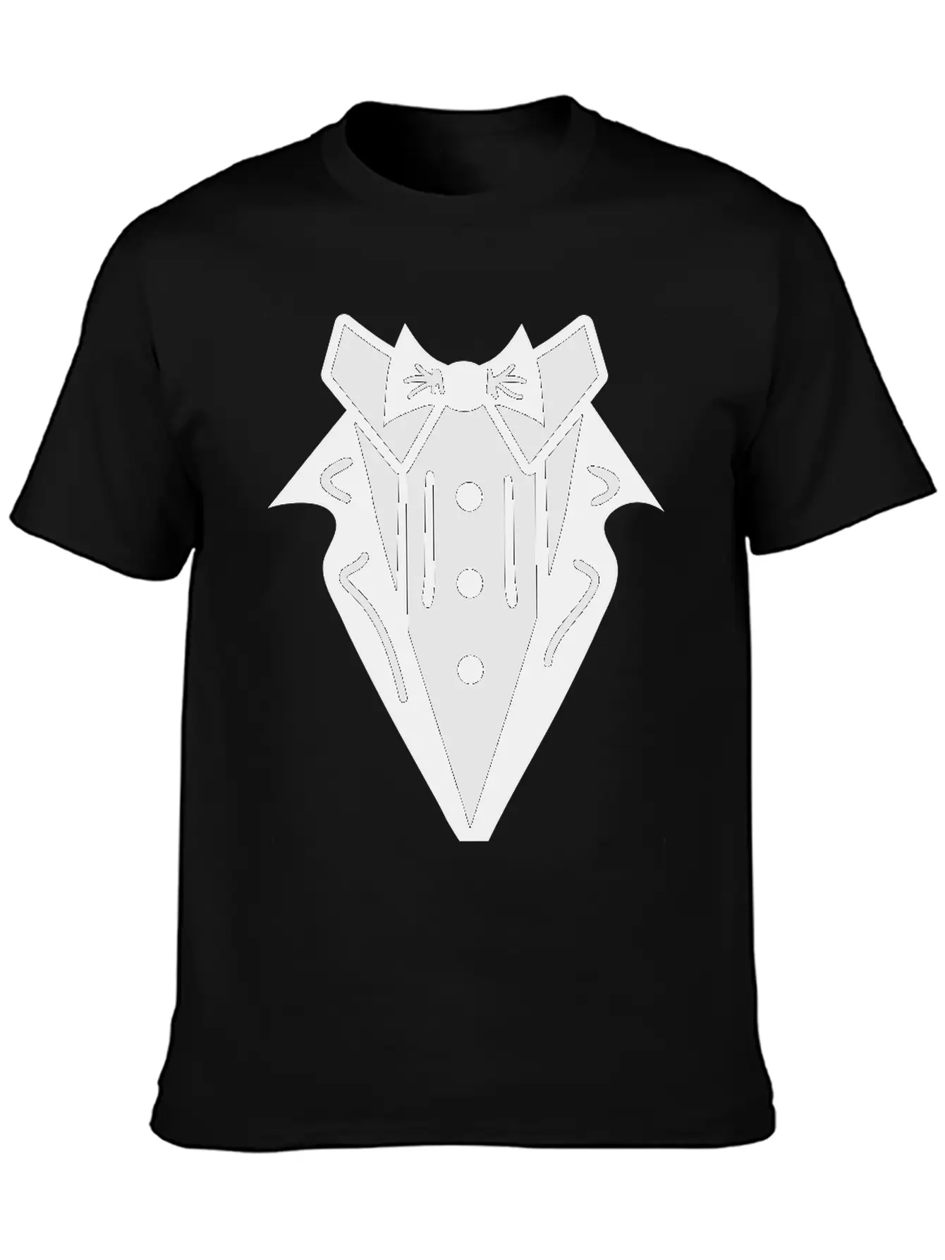 Smoking Tuxedo Elegance Timeless Short Sleeve Tee – Comfy And Minimalist Design