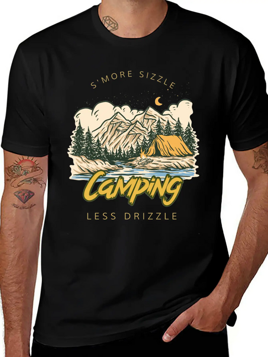 S'more Sizzle Less Drizzle Camping Women Stylish Everyday T-Shirt – Unisex Basic Cotton Tee