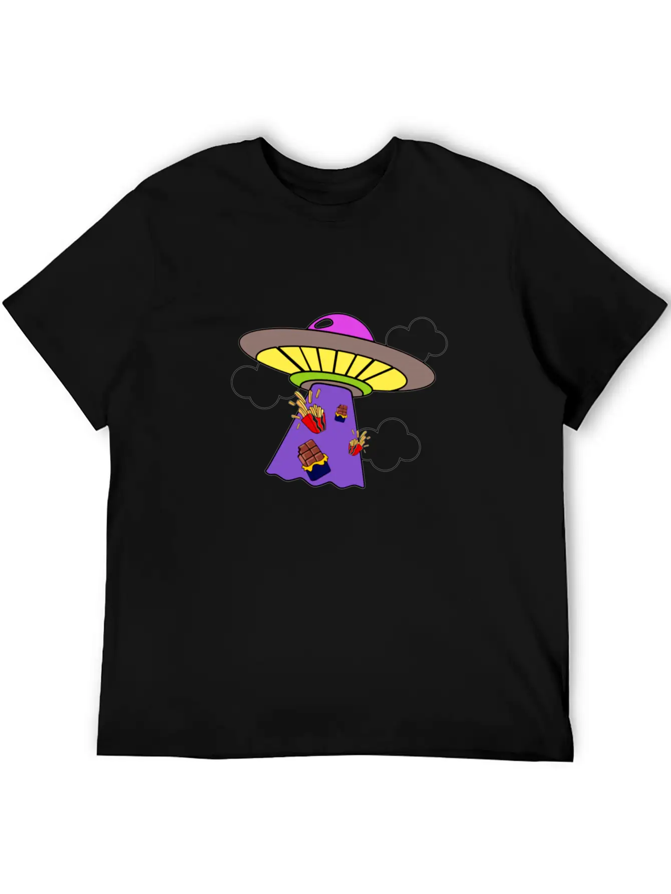 Snack Galaxy Unisex Short Sleeve Soft Cotton T-Shirt – Casual Everyday Wear