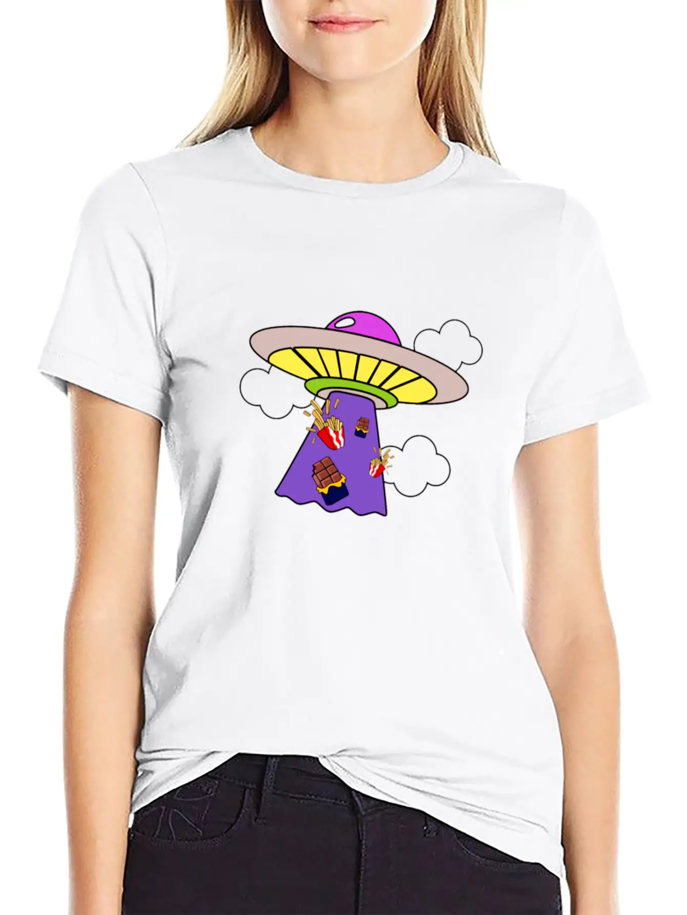 Snack Galaxy Unisex Short Sleeve Soft Cotton T-Shirt – Casual Everyday Wear