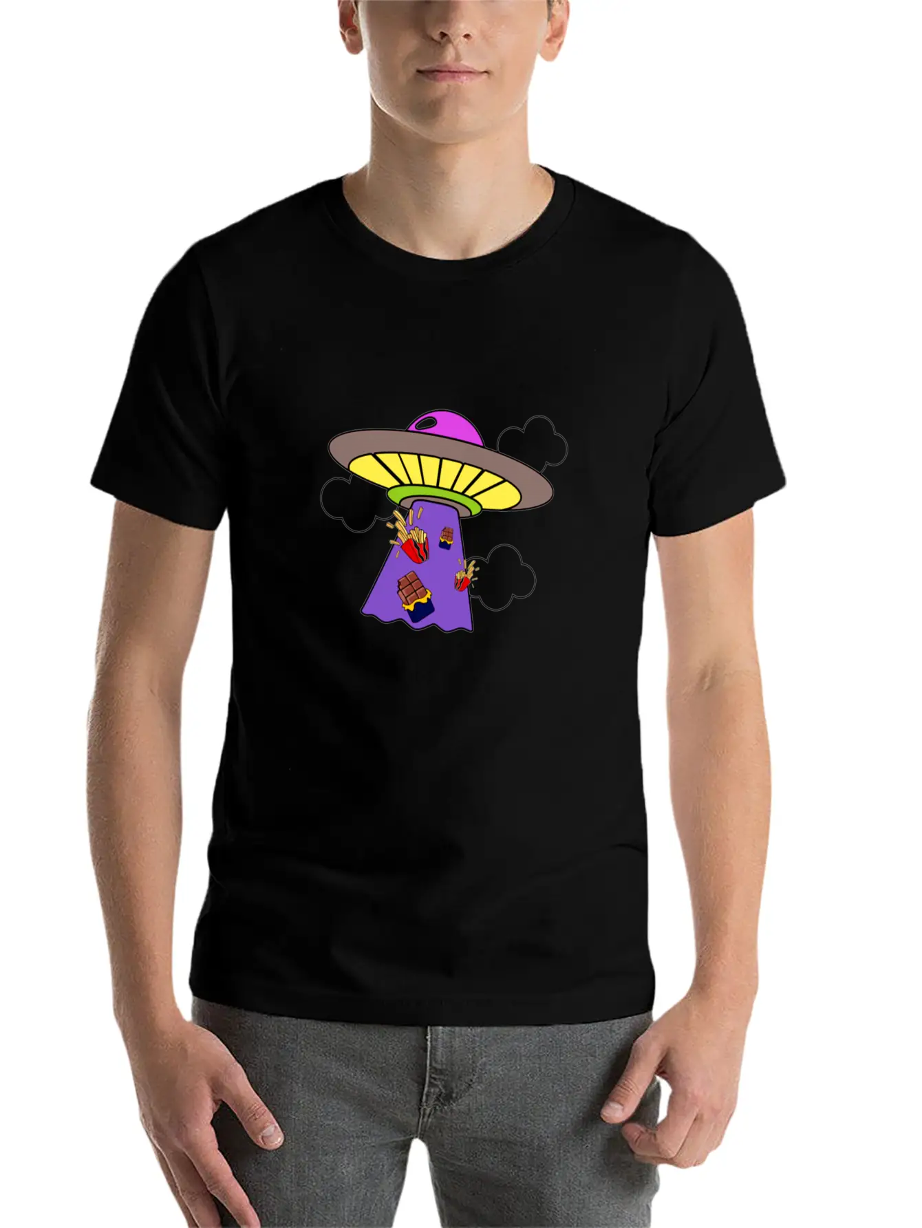Snack Galaxy Unisex Short Sleeve Soft Cotton T-Shirt – Casual Everyday Wear