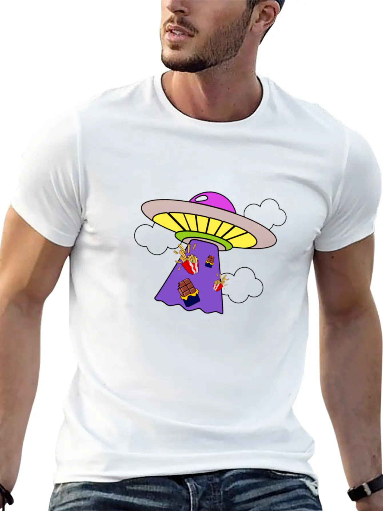 Snack Galaxy Unisex Short Sleeve Soft Cotton T-Shirt – Casual Everyday Wear