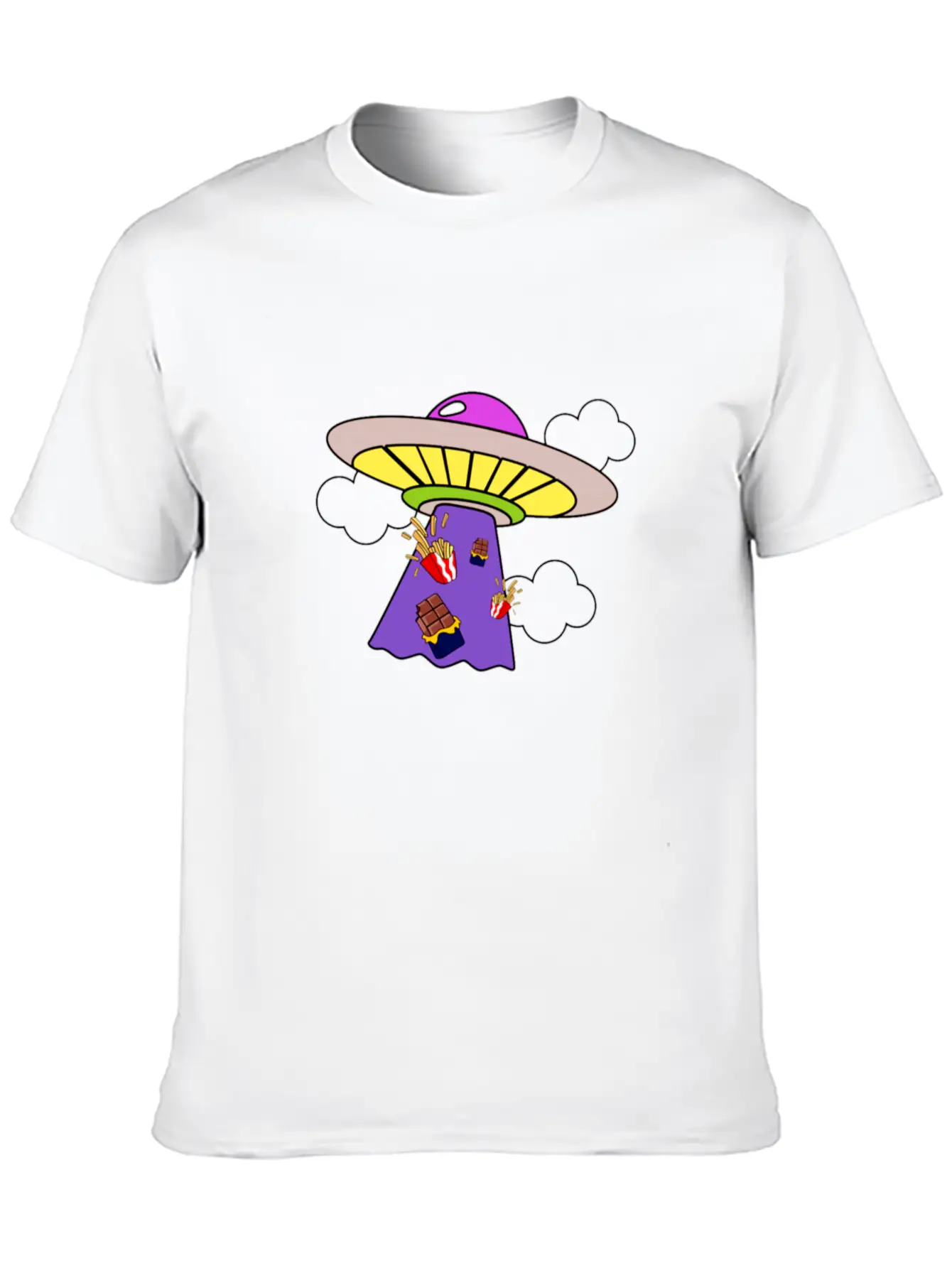Snack Galaxy Unisex Short Sleeve Soft Cotton T-Shirt – Casual Everyday Wear