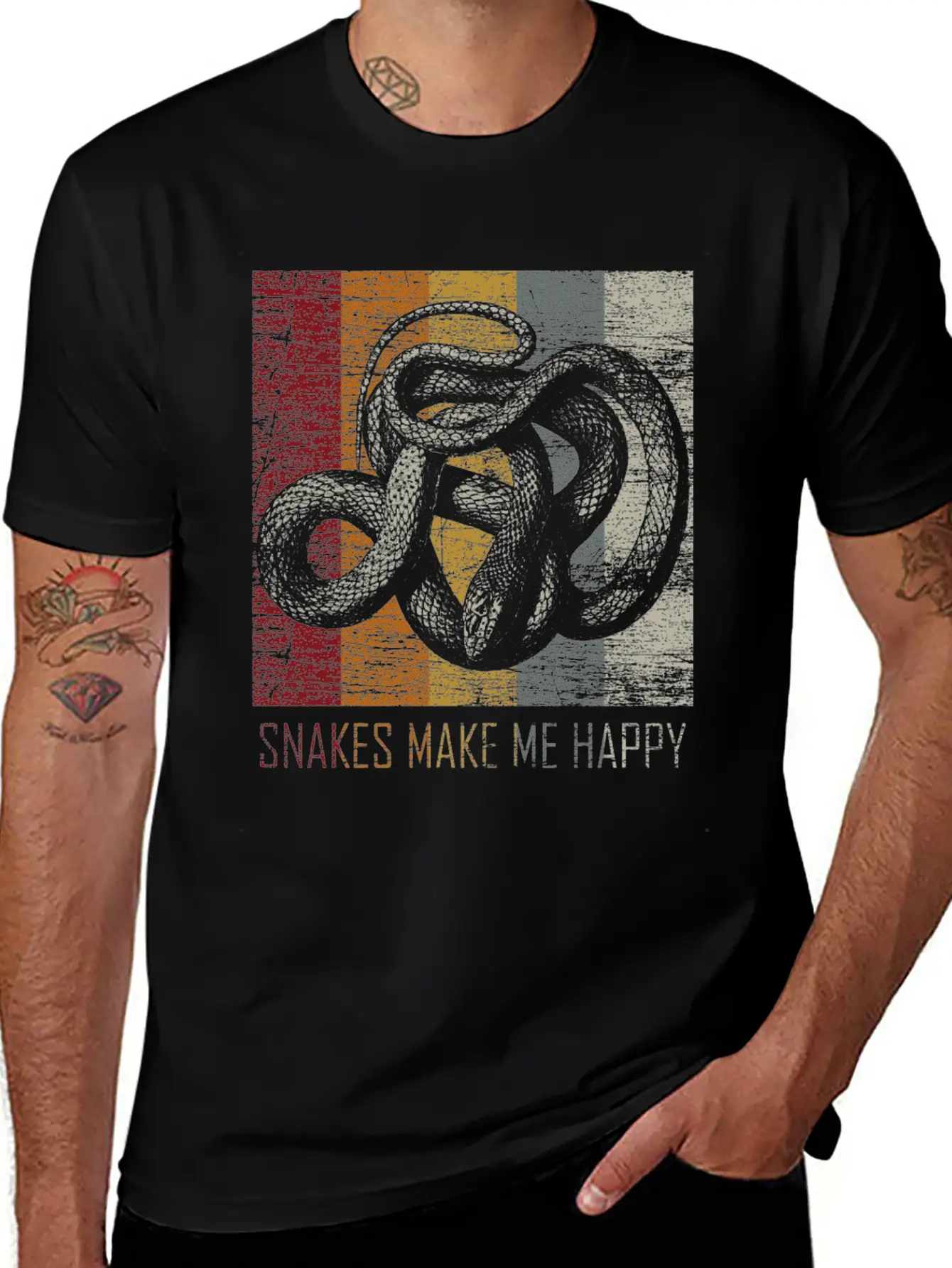 Snake Basic Graphic T-Shirt – Daily Comfort In Soft Cotton