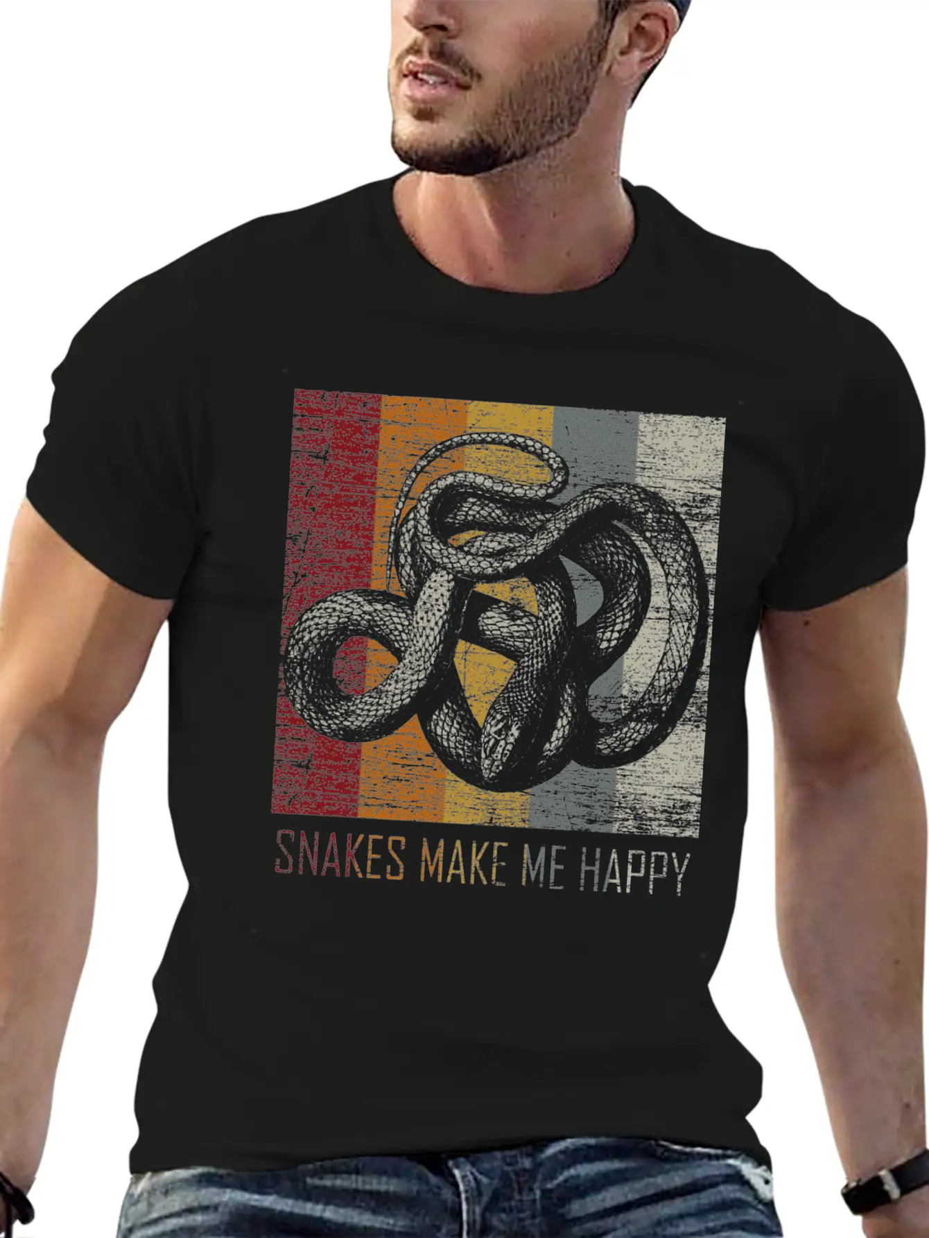Snake Basic Graphic T-Shirt – Daily Comfort In Soft Cotton