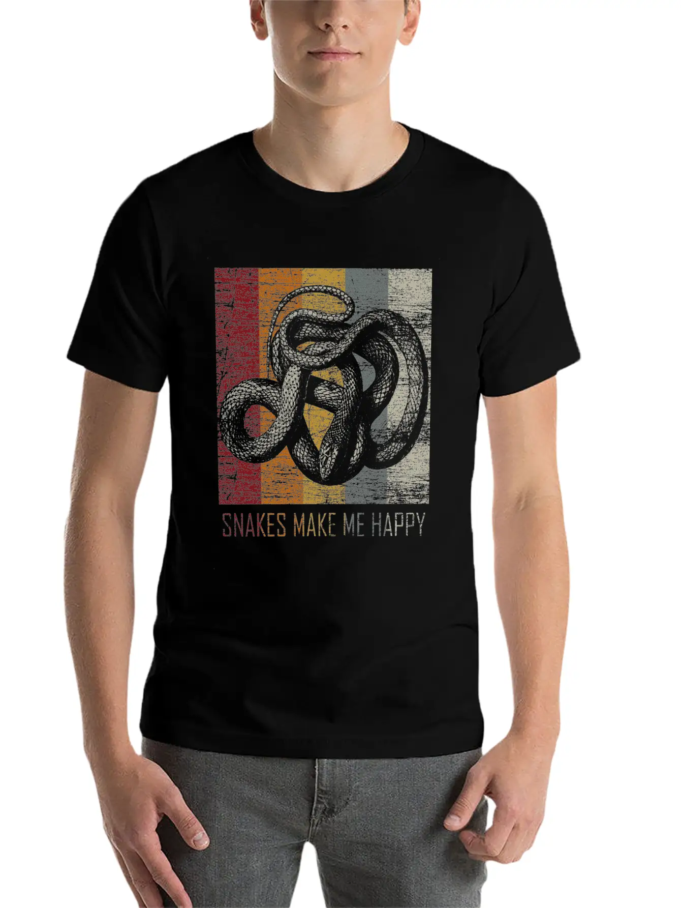 Snake Basic Graphic T-Shirt – Daily Comfort In Soft Cotton