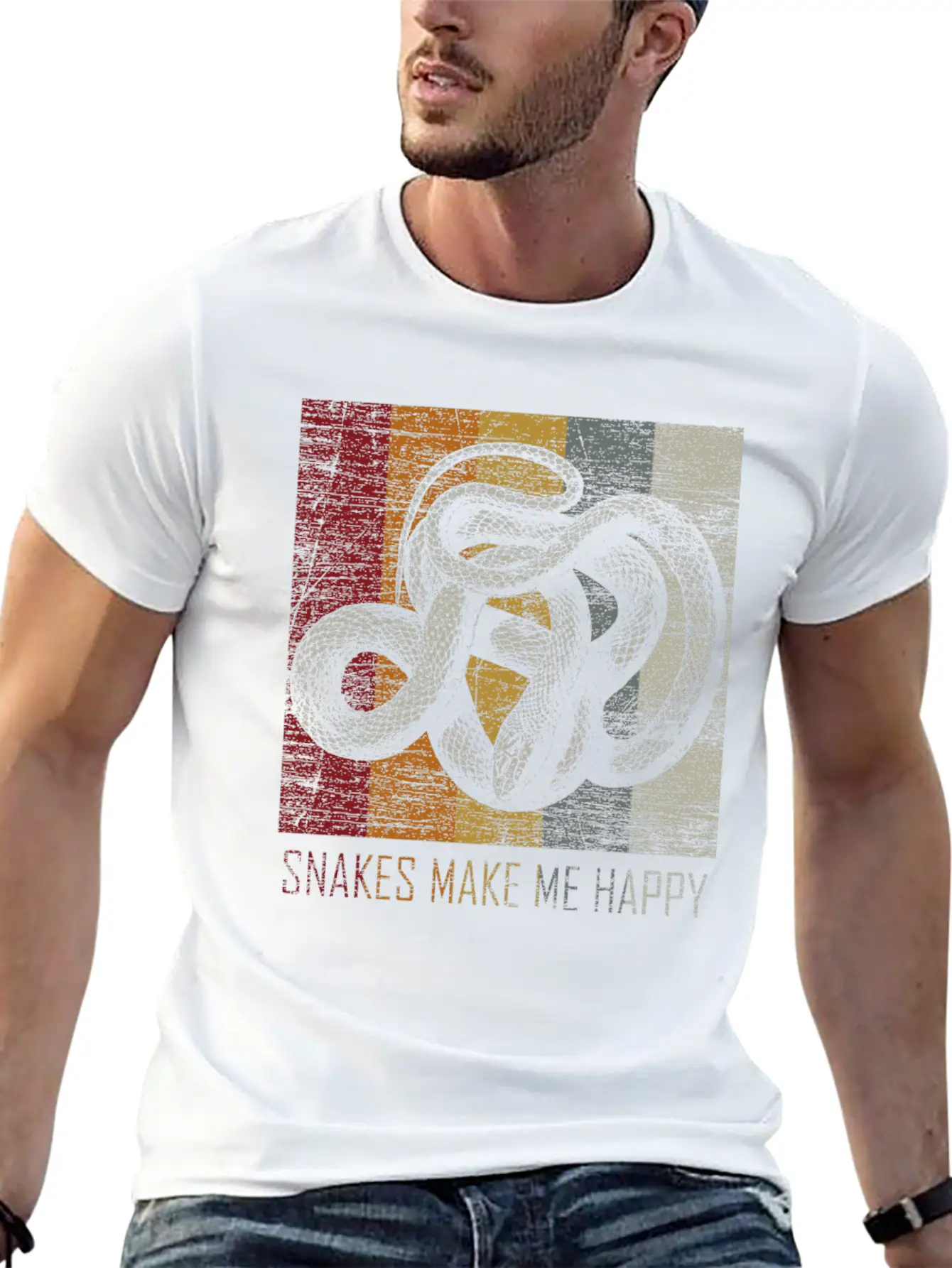 Snake Basic Graphic T-Shirt – Daily Comfort In Soft Cotton