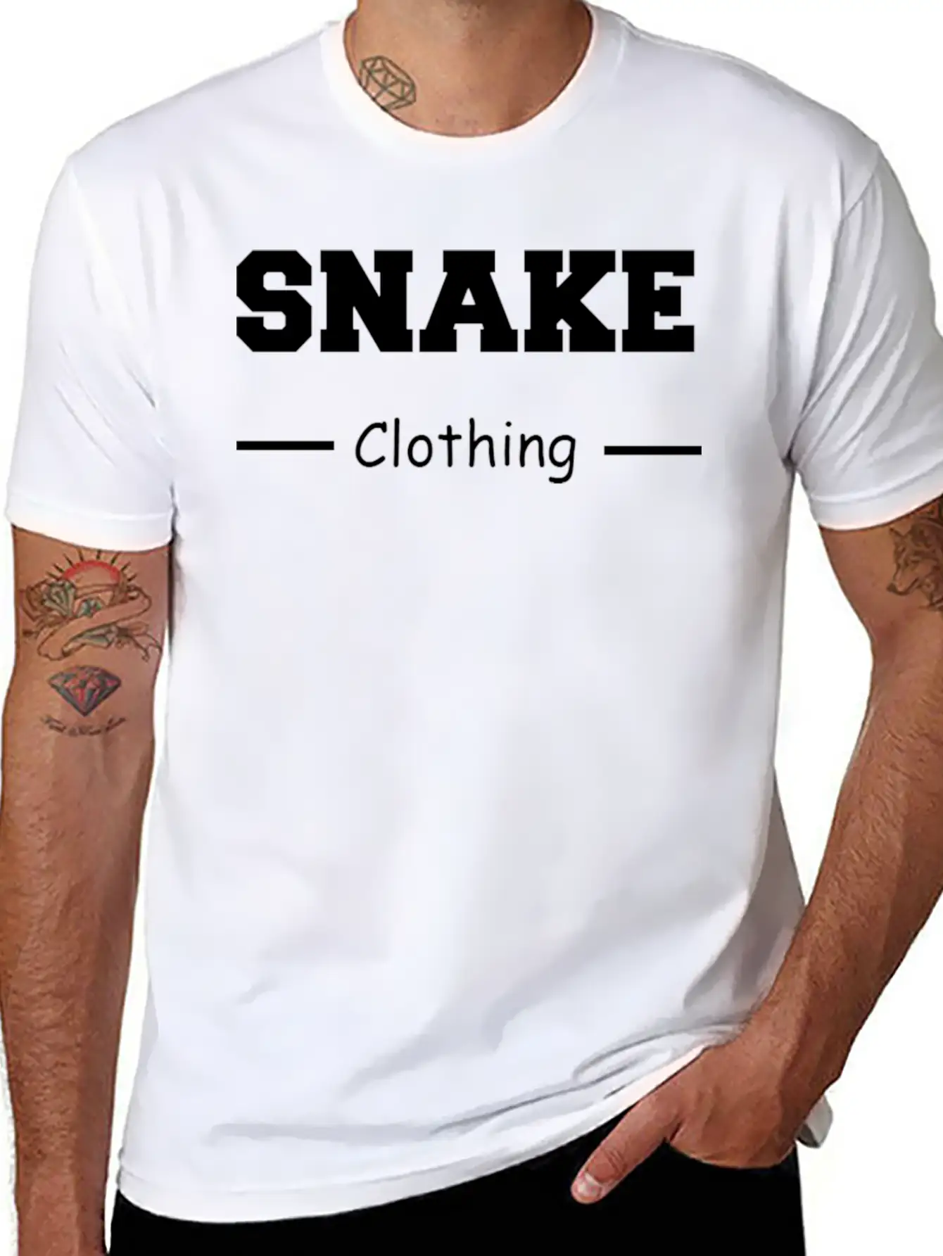 Snake Clothing Basic Graphic T-Shirt – Daily Comfort In Soft Cotton