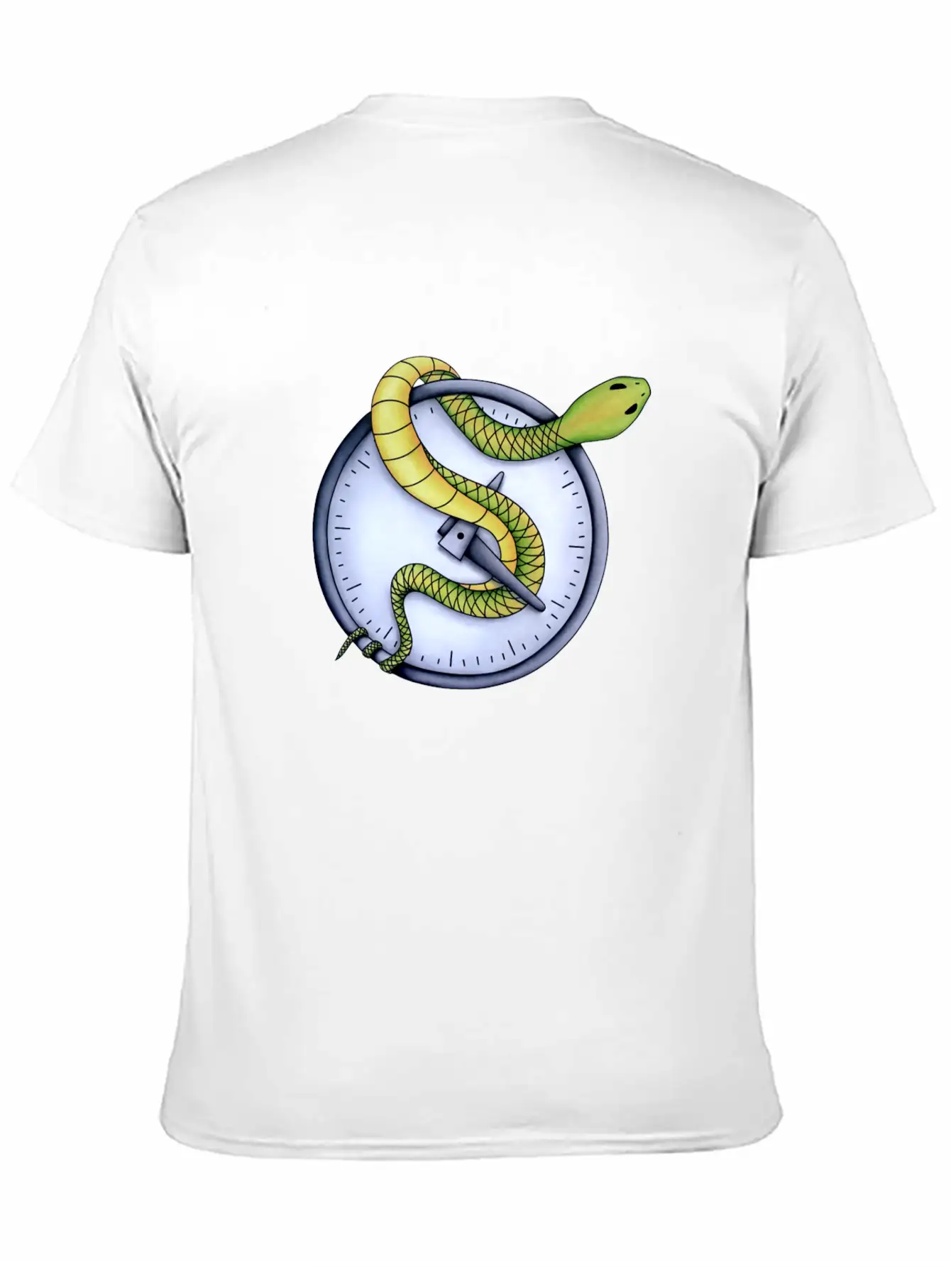 Snake In Time Stylish Everyday T-Shirt – Unisex Basic Cotton Tee
