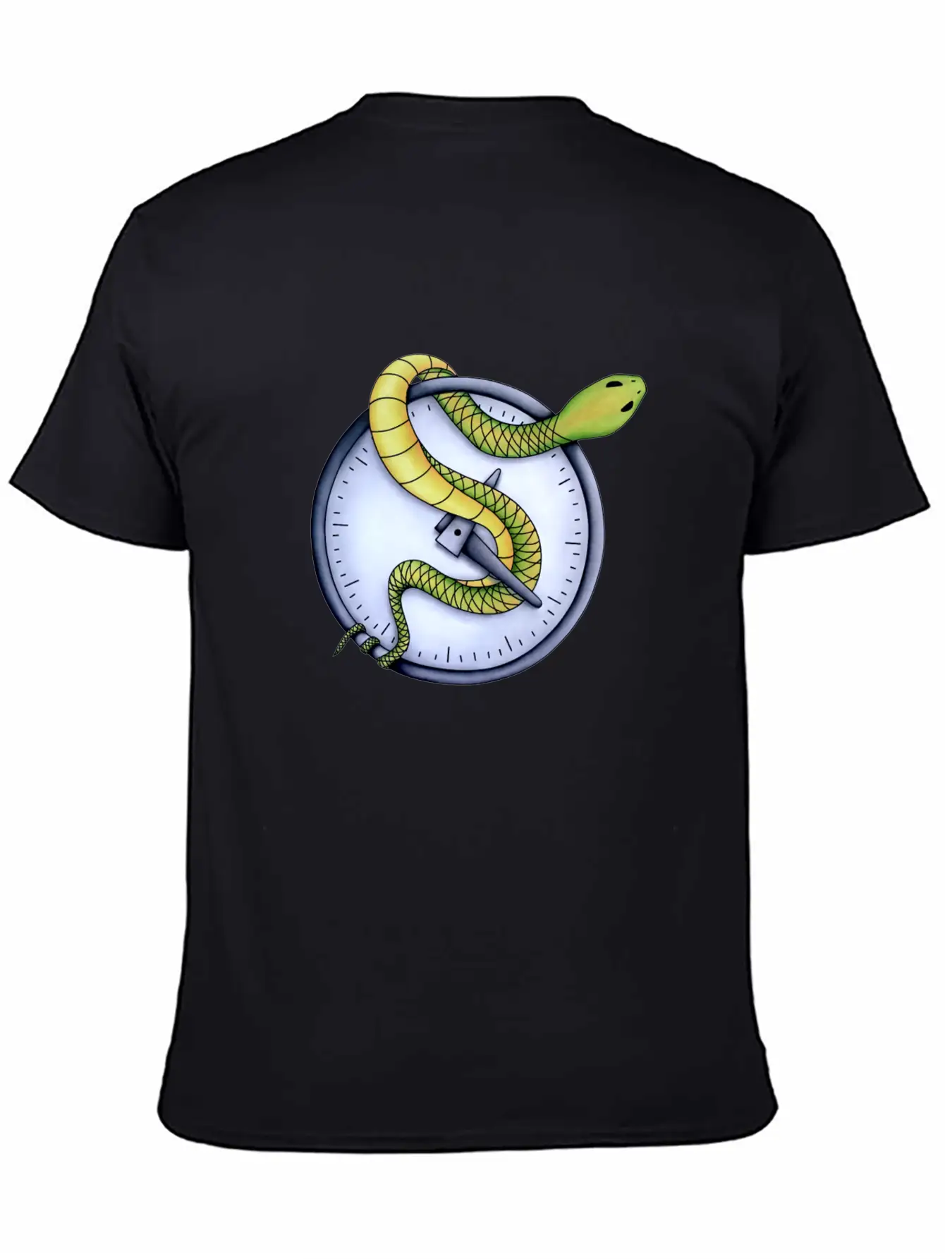 Snake In Time Stylish Everyday T-Shirt – Unisex Basic Cotton Tee