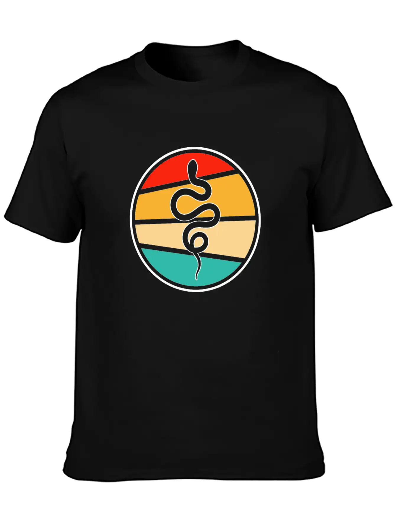 Snake Retro Essential Unisex Summer Tee – Soft Cotton Casual Fit